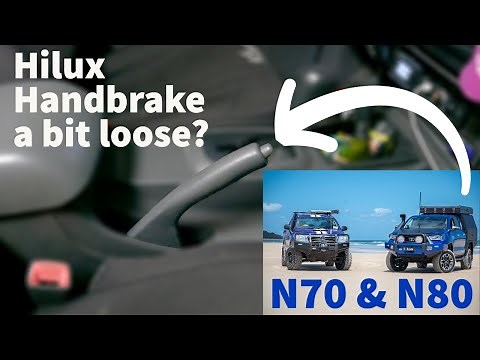 Hilux Handbrake a bit loose? Here's the solution! #toyotahilux #hilux #4wd
