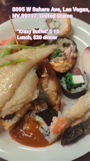 Las vegas Cheapest buffets!!! krazy buffet, $15!! #lasvegas #lasvegaslife #nevada #buffet
