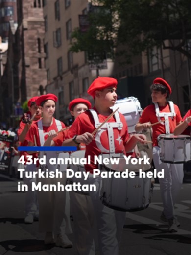 🇹🇷 43rd Annual New York Turkish Day Parade and Festival held in Manhattan, New York City, US, under coordination of the Federation of Turkish American Associations 📍 Event supported by Türkiye’s Communications Directorate featured Turkish and US flags along with performances by Türkiye’s historic Mehter Band