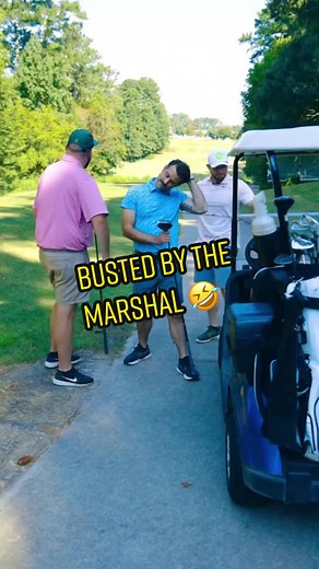 Busted by the Marshal 🤣 - Funny Golf Video