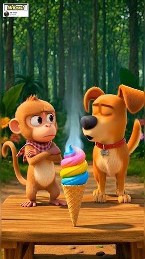 Invisible Ice Cream Challenge in Jungle | Chintu aur Sheru Ki Funny Kahani