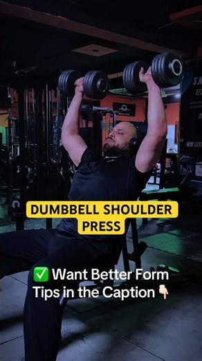 The Perfect Dumbbell Shoulder Press | Key Form Tips for Bigger, Stronger Shoulders 🔥 #shorts
