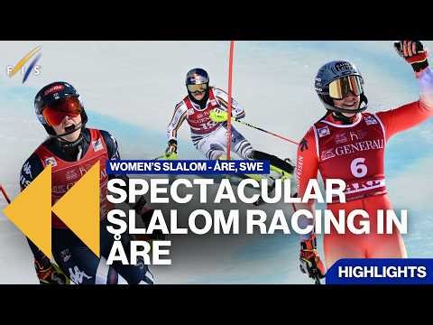Spectacular Slalom Racing in Åre | Highlights | FIS Alpine