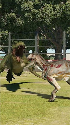 Indominus Rex & Spinosaurus vs TRex & Carnotaurus #dinosaur #jurassicworldevolution3 #trex