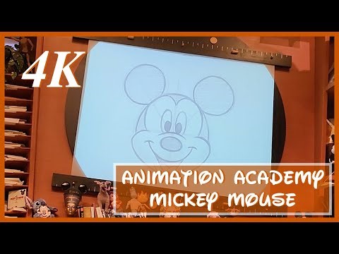 [July 2023] ✍🏼 Learn to draw Mickey Mouse at Disney's California Adventure Animation Academy - 4K