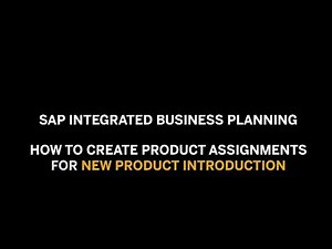 How to Create Product Assignments for New Product Introduction