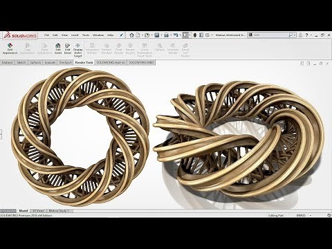 Master SolidWorks | Create a Stunning 'DNA Mobius Ring' in Just Days | SolidWorks Pro Tips & Tricks