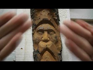 Lesson 2 - Nose and Eye Mounds - How to Carve A Wood Spirit | Woodcarving tutorial for beginners