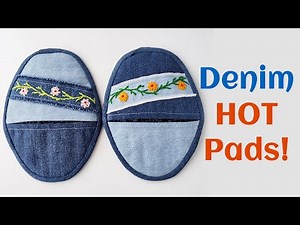 Denim Pot Holders – Stylish & Practical!