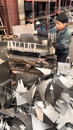 59K views · 53 reactions | Inside the factory Automatic rounding technology for metal trimming in barbecue grill factories | Isabelle Lehman | Facebook