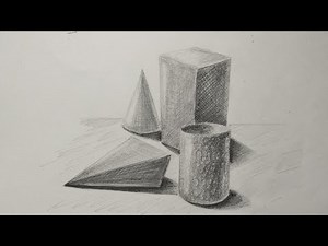 Basic elementary- How to shade basic 3D geometrical shapes | composition and shading techniques!