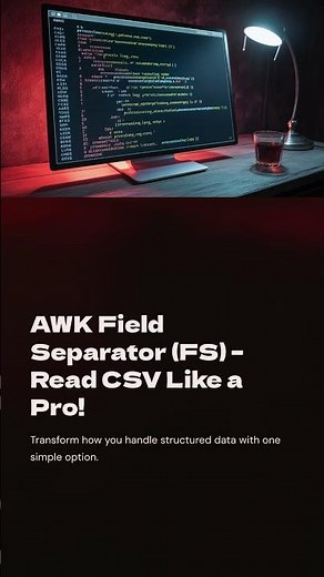 🧩 AWK Field Separator (FS) Explained | Read CSV in Linux | Durga Sir Style