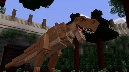 80K views · 1.3K reactions | Welcome... to Jurassic Blocks. Minecraft's new Jurassic World-themed DLC lets players manage their own dinosaur theme park with locations from the films, 21 skins, and over 60 dinosaurs. | IGN | Facebook