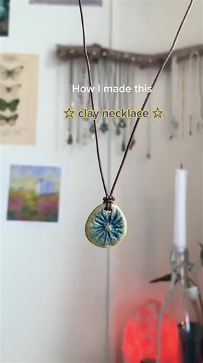 9.1K views · 136 reactions | I used air dry clay, and I would recommend to varnish it with glue to make it more solid <3 #claynecklace #clay #ceramicnecklace #diyclay #claycraft #clayjewelry #DIY #diyproject #jewelrymaking #diyje | Handymade | Facebook