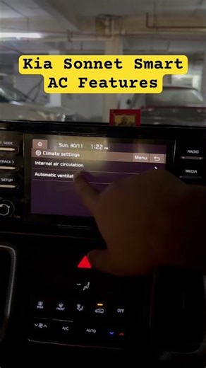 Kia Sonnet Smart AC Features | Ventilation and Dehumidify| #shorts #kia #kiasonet #smart #humidifier