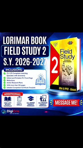 FIELD STUDY 1 COMPLETE LEARNING EPISODES WITH ANSWER GUIDE EXCLUSIVE FOR 4TH. YEAR EDUC STUDENTS!!! DM ME💌😊 #educational #fieldstudy1and2 #studentteacher #fyppppppppppppppppppppppp #creatorsearchinsights