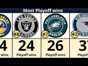 NFL Teams With the Most Playoff Wins | All-Time Rankings