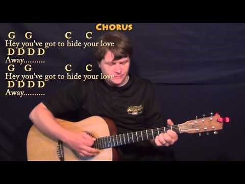 You've Got To Hide Your Love Away (The Beatles) Guitar Cover Lesson with Chords/Lyrics