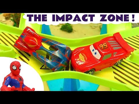 Funlings Racing With Cars McQueen And Toy Cars Cars Stories