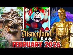Disneyland Rides - February 2026 POVs [4K 60FPS]