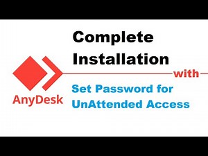 How to Install AnyDesk & Set Unattended Access Password | Step-by-Step Remote Access Guide 2025