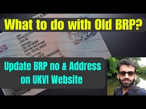 Update Adress and BRP number on UKVI Website| Skilled Worker Visa Extension/Update| Return Old BRP|