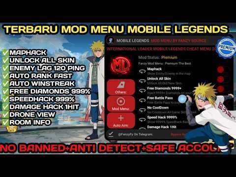 FREE VVIP CHEAT ML TERBARU 2025 ANTI BANNED MOD MENU MAP HACK MOBILE LEGENDS UNLOCK ALL SKIN GRATIS
