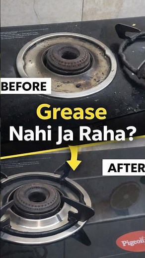 How to clean Gas Stove | Cleaning Hack | Easy Kitchen Cleaning Tip #shorts #youtubeshorts #tips
