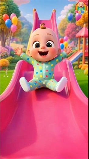 Colorful Slimy Slides Song! 🌈 Learn Colors Kids Song #shorts #nurseryrhymes