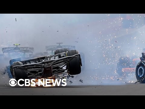 Formula 1 driver Zhou Guanyu involved in crash at British Grand Prix