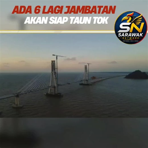 Ada 6 lagik Jambatan akan siap taun tok. Terima Kasih GPS. #SarawakFirst #sarawaknetwork