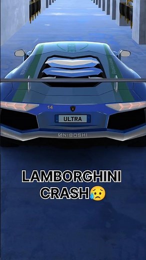 😥 lamborghini crash | relastic Highway crashes #cars #beamngexperiments