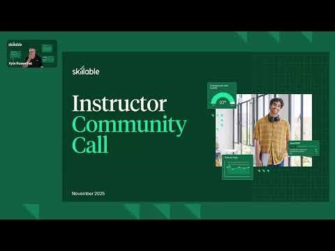 Instructor Community Call | November 2025