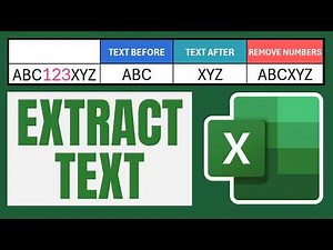 Extract TEXT Before or After NUMBERS in Excel | REGEX Formula