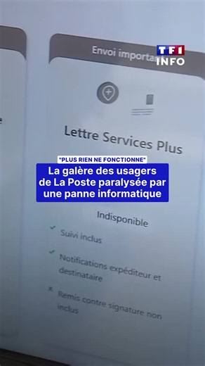 🔴 Une panne informatique massive paralyse, depuis ce mardi matin, l’ensemble des bureaux de poste. Impossible d’affranchir une lettre, de déposer ou de retirer un colis : l’activité courrier est à l’arrêt. Selon La Poste, le rétablissement est d’ailleurs en cours depuis le début de l’après-midi