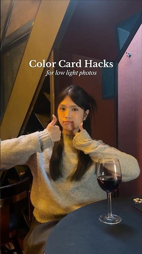 Color Card Hacks for low-light photos 📸💡