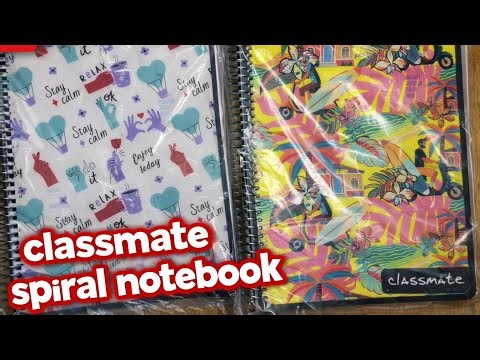 CLASSMATE PULSE 6 SUBJECT SPIRAL NOTEBOOK | UNRULED | ₹98/- | UNBOXING & REVIEW |