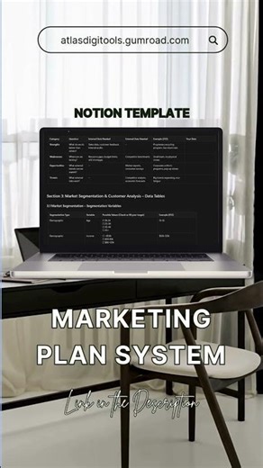 Complete Marketing Plan Template System | Notion Template
