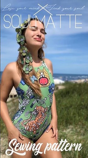 How to Sew a Swimsuit at Home 🧵 | Ballet Style Cross-Back | PDF Pattern Tutorial
