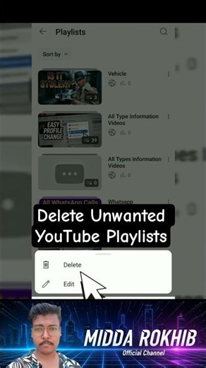 The Easiest Way to Delete YouTube Playlists on Mobile!"