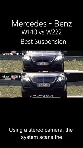 S-Class Suspension Comparison — W140 to W222! Which Era Was the Smoothest? #shorts #mercedesbenz