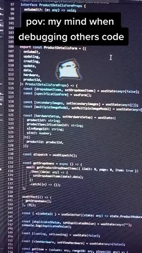 My code is always 100% mistrake free.🤣🤣. Comment if it is for you too.👍 #coding #programming #javascript #debugging #bugs #fyp #tiktok
