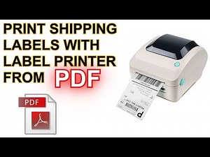 How to Print Incorrect Format PDF Shipping Labels - See New Video Link for UPDATE Adobe Reader 2023