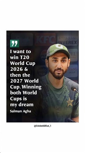 Pakistan captain sets his eyes on the prize for the next two years👀