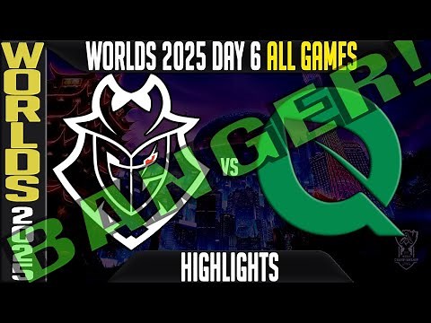 G2 vs FLY Highlights ALL GAMES | Worlds 2025 Day 6 Swiss Stage | G2 Esports vs FlyQuest
