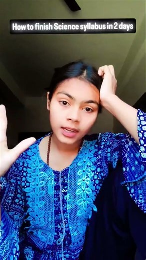 how to finish Science syllabus in 2 days