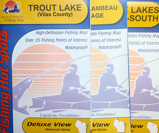 WI Lake Maps by Fishing Hot Spots
