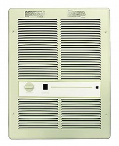 TPI F3316T2SRP Series 3310 Fan Forced Wall Heater with Summer Fan Switch with in-Built Double Pole Thermostat, Ivory, 19.2 Amps, 4000W