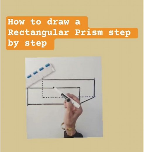 How to draw a Rectangular Prism #shorts