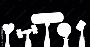 Healthy lifestyle animation. The concept of healthy eating, sports, heart care and a good daily routine. 4K animation with alpha channel